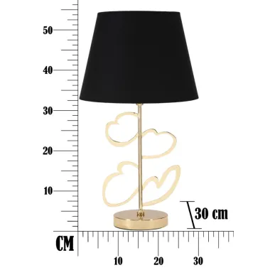 LAMPA STOŁOWA GLAM HEARTS 30X54,5 cm